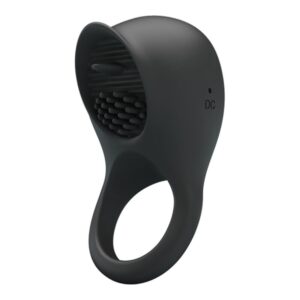 PRETTY LOVE – ANELLO VIBRANTE PER PENE CON LINGUA NERA