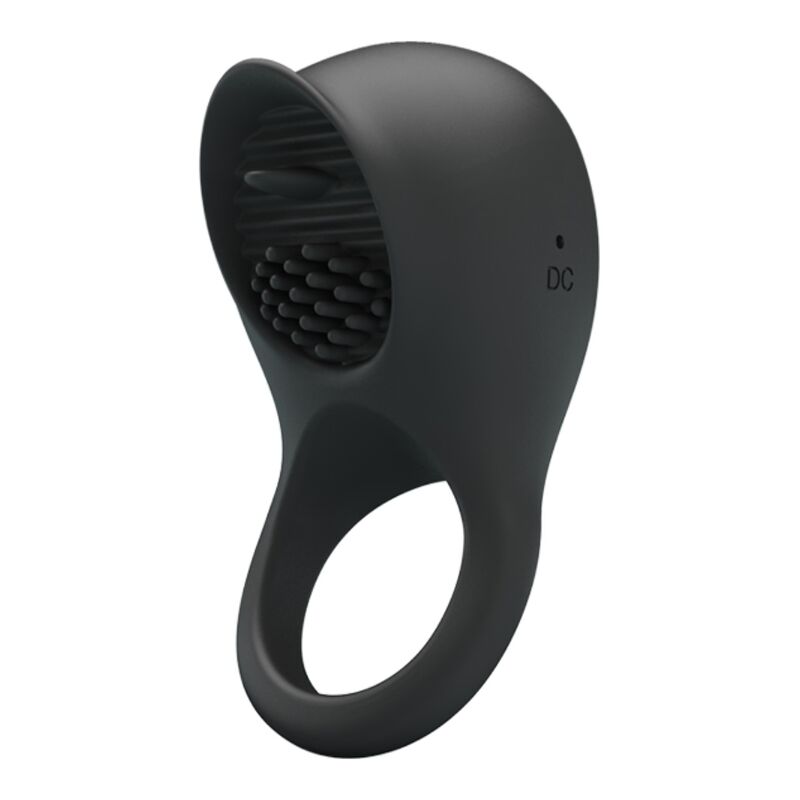 PRETTY LOVE – ANELLO VIBRANTE PER PENE CON LINGUA NERA