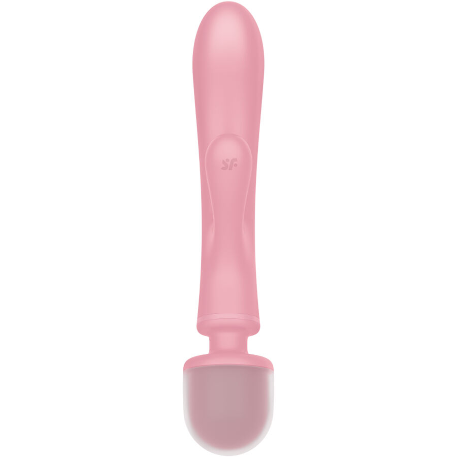 SATISFYER - TRIPLE LOVER MASAJEADOR VIBRADOR RABBIT ROSA - immagine 3