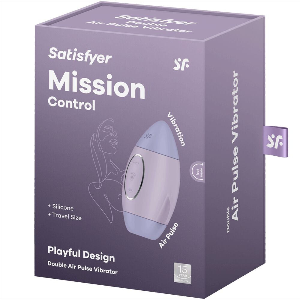 SATISFYER - MISSION CONTROL LILA VIBRADOR PEQUEÑO DE DOBLE IMPULSO - immagine 3
