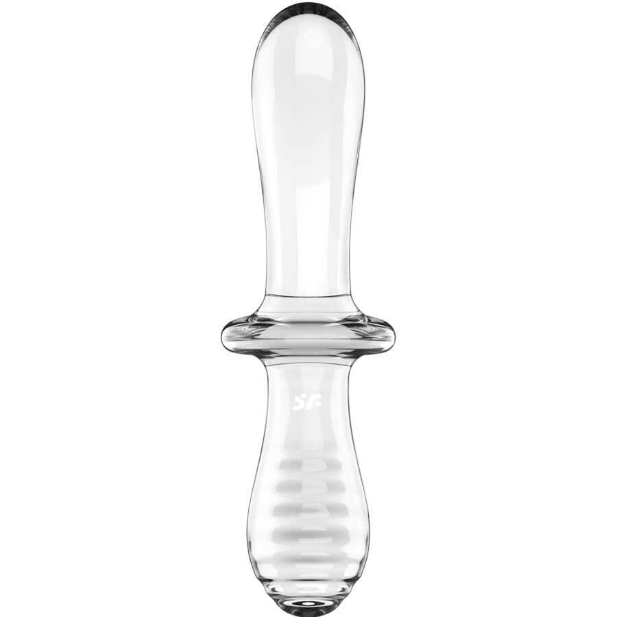 SATISFYER - DOUBLE CRYSTAL DILDO TRANSPARENTE - immagine 3