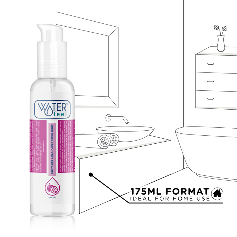 WATERFEEL - LUBRIFICANTE A BASE ACQUA AL FRUTTO DELLA PASSIONE 175 ML - immagine 5