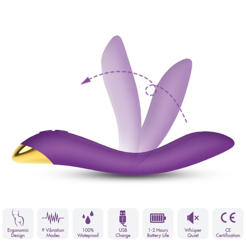 ARMONY – VIBRATORE FLAMINGO MULTIPOSIZIONE VIOLA
