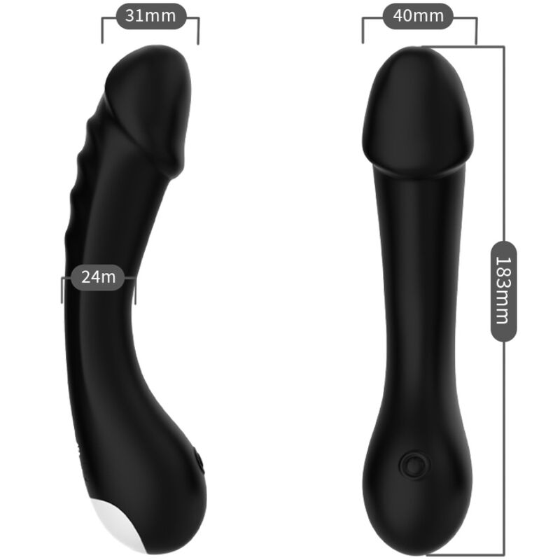 ARMONY - DILDO VIBRATORE G-SPOT IN SILICONE NERO - immagine 3