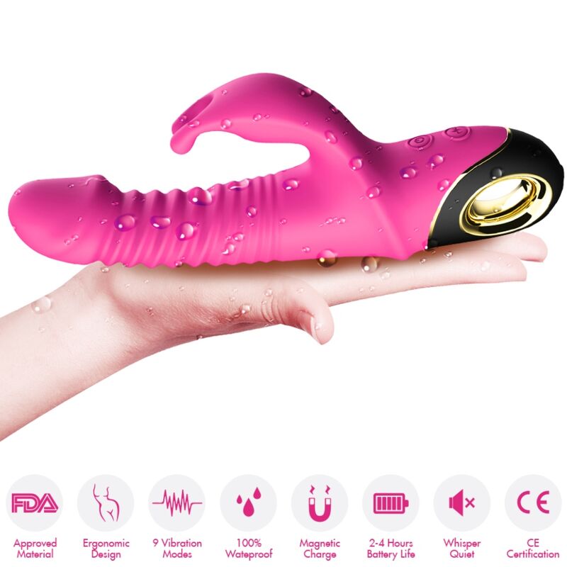 ARMONY - VIBRATORE ZING DILDO CONIGLIO FUCSIA - immagine 4