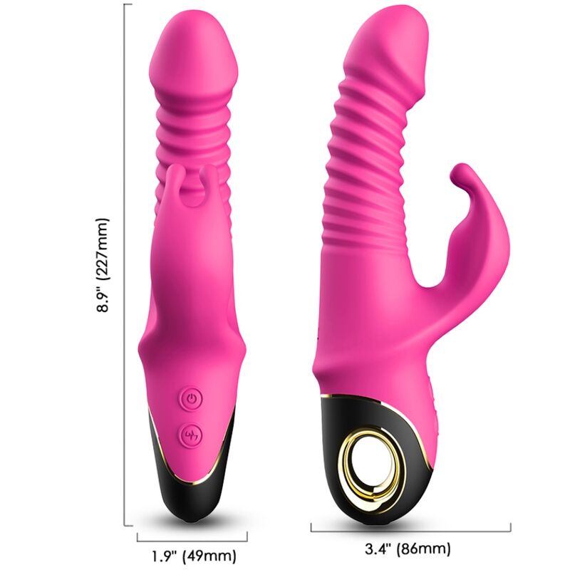ARMONY - VIBRATORE ZING DILDO CONIGLIO FUCSIA - immagine 3