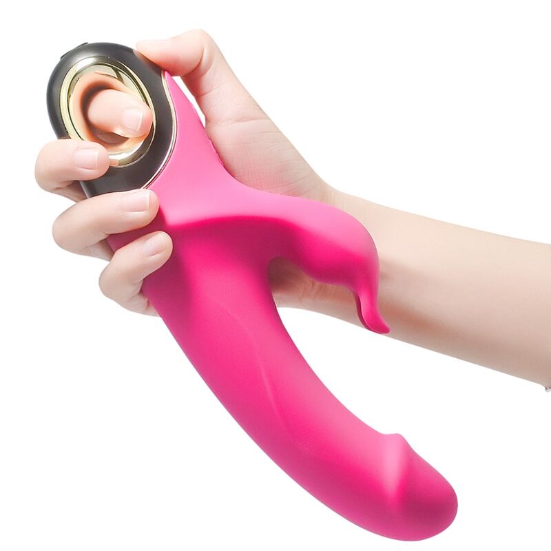 ARMONY - METEROR DILDO VIBRATORE RABBIT ROTATOR FUCSIA - immagine 3