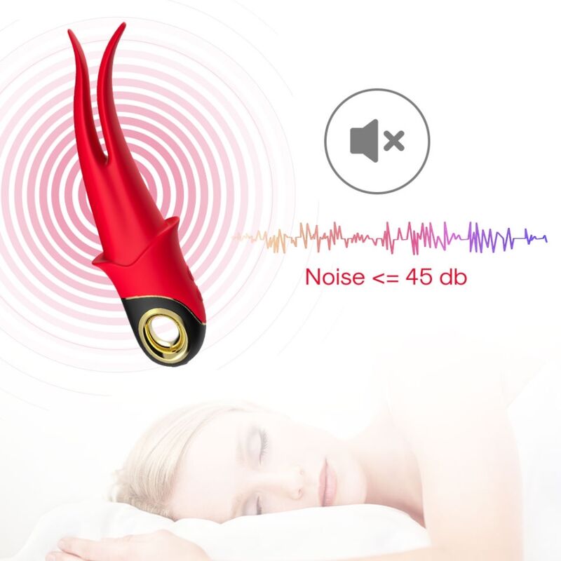 ARMONY - VIBRATORE OMBRA DOPPIA TESTA ROSSO - immagine 5