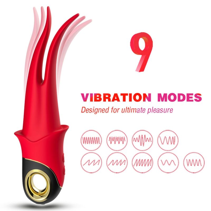 ARMONY – VIBRATORE OMBRA DOPPIA TESTA ROSSO