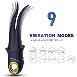 ARMONY – VIBRATORE OMBRA DOPPIA TESTA TEASING BLU