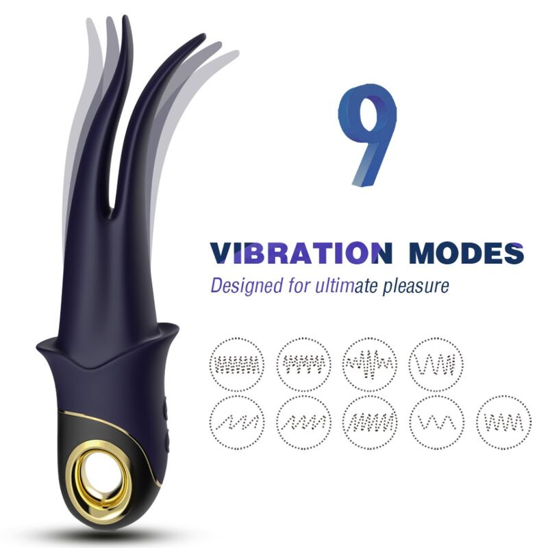ARMONY – VIBRATORE OMBRA DOPPIA TESTA TEASING BLU