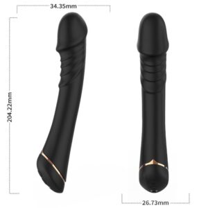ARMONY – VIBRATORE DILDO IN SILICONE NERO