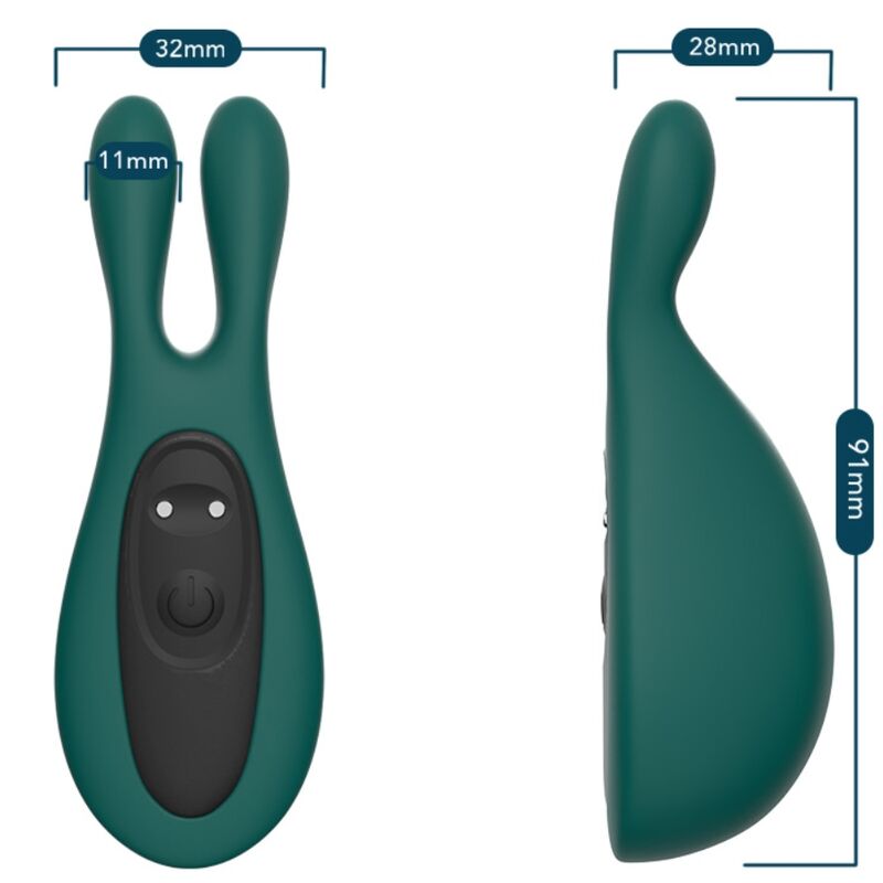 ARMONY - STIMOLATORE E VIBRATORE CONIGLIO VERDE - immagine 3