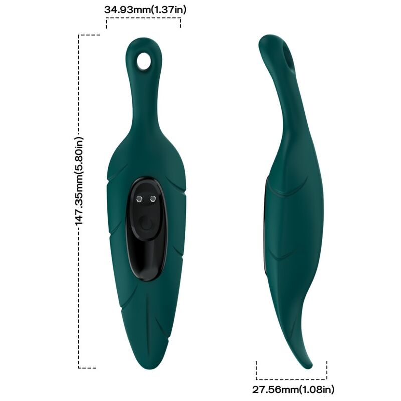 ARMONY - STIMOLATORE E VIBRATORE VERDE FOGLIA - immagine 2