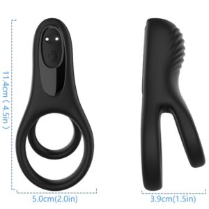 ARMONY – VIBRATORE DOPPIO ANELLO NERO