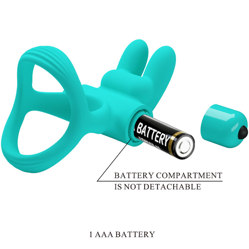 PRETTY LOVE - ANELLO VIBRATORE CONIGLIO VERDE DANTE - immagine 2