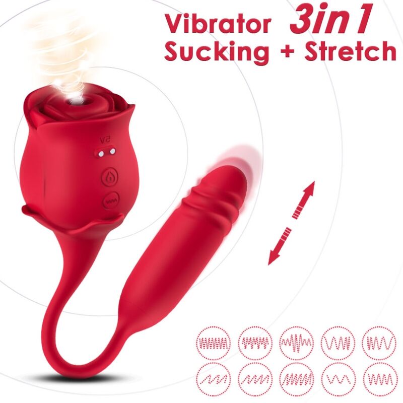ARMONY - ROSEKNIGTH CLITORIDE SUCKER & VIBRATOR ROSSO - immagine 2