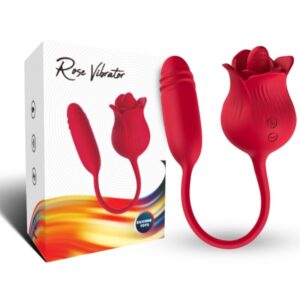 ARMONY – CLITORITE VIBRANTE LECCATA DI ROSA E VIBRATORE ROSSO