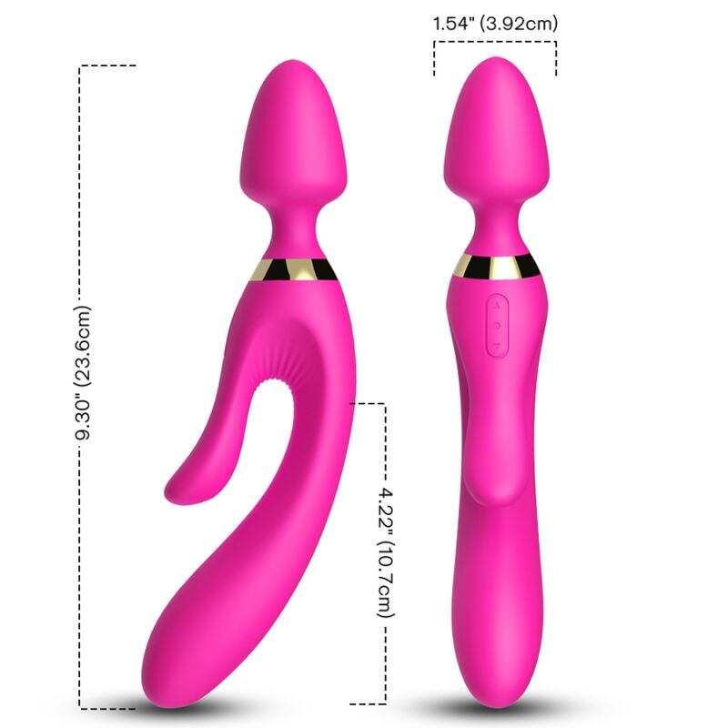 ARMONY – MASSAGGIATORE E VIBRATORE RABBIT FUCSIA