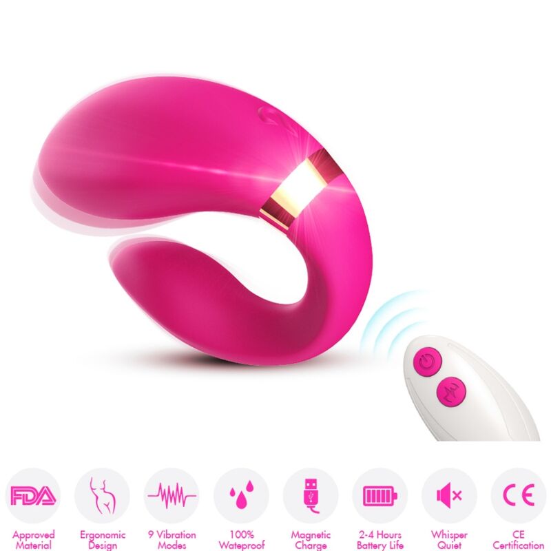 ARMONY – VIBRATORE A MEZZALUNA PER COPPIA TELECOMANDO FUCSIA ARMONY – VIBRATORE A MEZZALUNA PER COPPIA TELECOMANDO FUCSIA