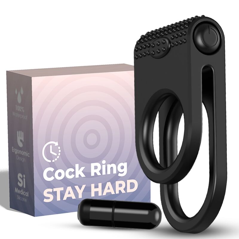 ARMONY - TWINS DOPPIO ANELLO VIBRATORE PER COPPIA NERO - immagine 4