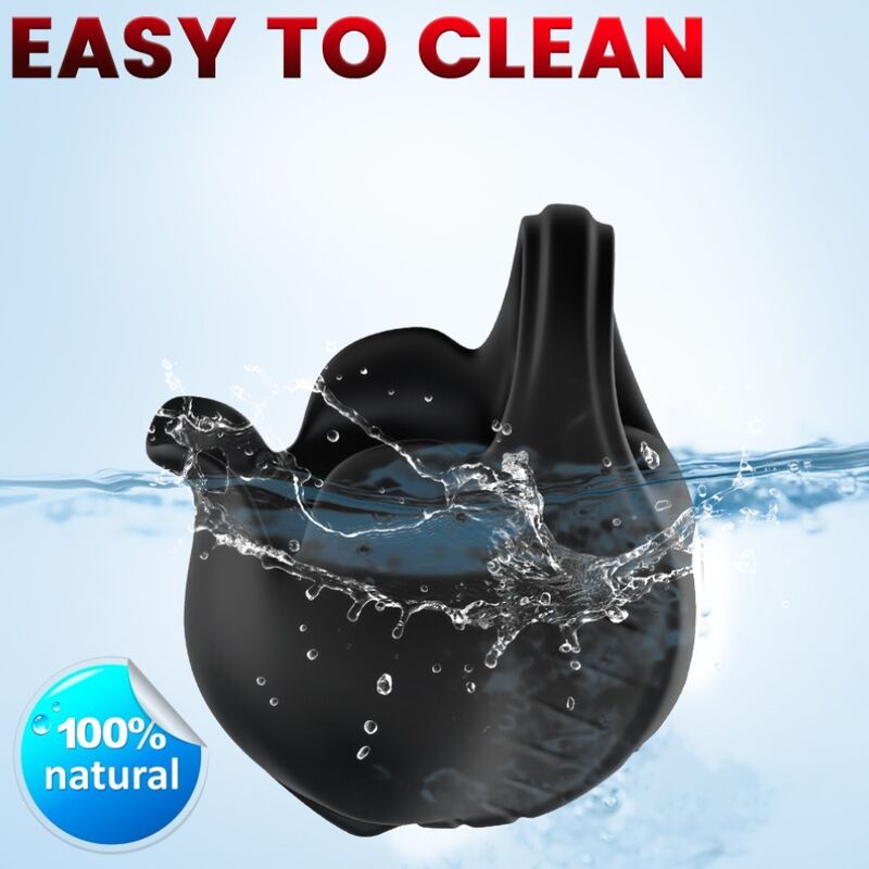 ARMONY - ANELLO VIBRATORE A COPPE NERO - immagine 3