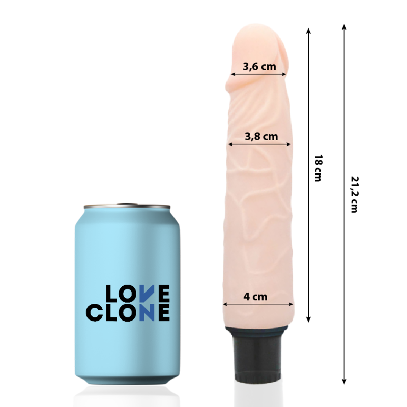 LOVECLONE - VIBRATORE AUTOLUBRIFICANTE FINN 21.2 CM -O- 3.8 CM - immagine 2
