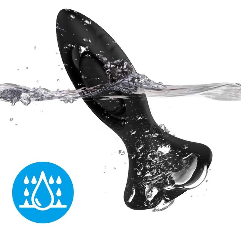 ARMONY - VIBRATORE E PLUG ANALE IN SILICONE NERO - immagine 3