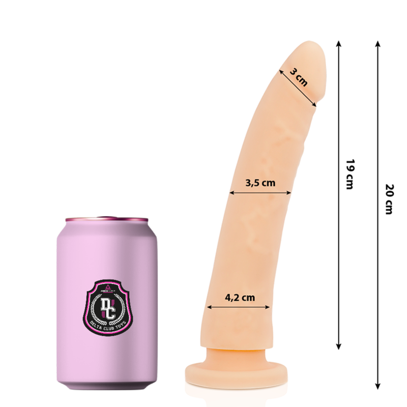 DELTA CLUB – TOYS DILDO NATURALE IN SILICONE MEDICO 20 CM -O- 4 CM DELTA CLUB – TOYS DILDO NATURALE IN SILICONE MEDICO 20 CM -O- 4 CM