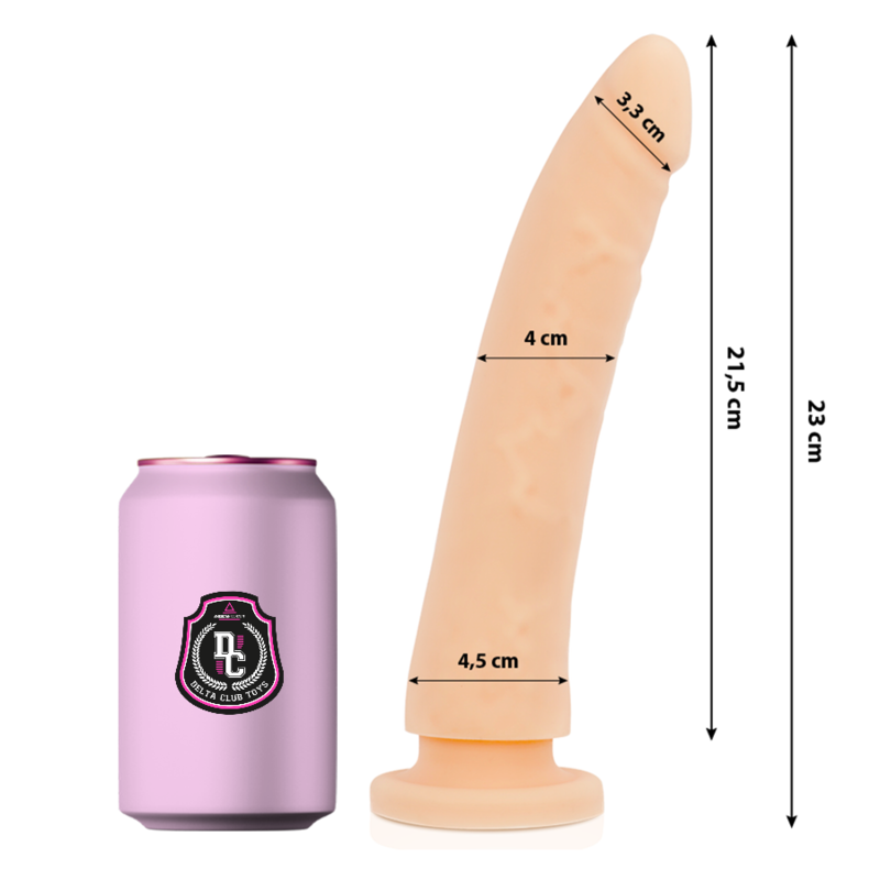 DELTA CLUB – TOYS DILDO NATURALE IN SILICONE MEDICO 23 CM -O- 4.5 CM DELTA CLUB – TOYS DILDO NATURALE IN SILICONE MEDICO 23 CM -O- 4.5 CM