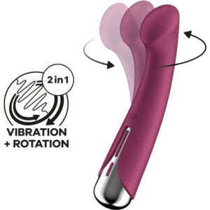 SATISFYER – SPINNING G-SPORT 1 VIBRADOR ROTADOR ROJO