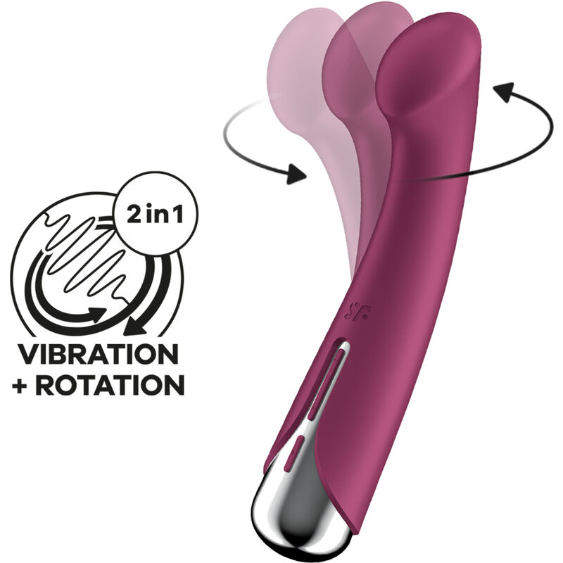 SATISFYER – SPINNING G-SPORT 1 VIBRADOR ROTADOR ROJO