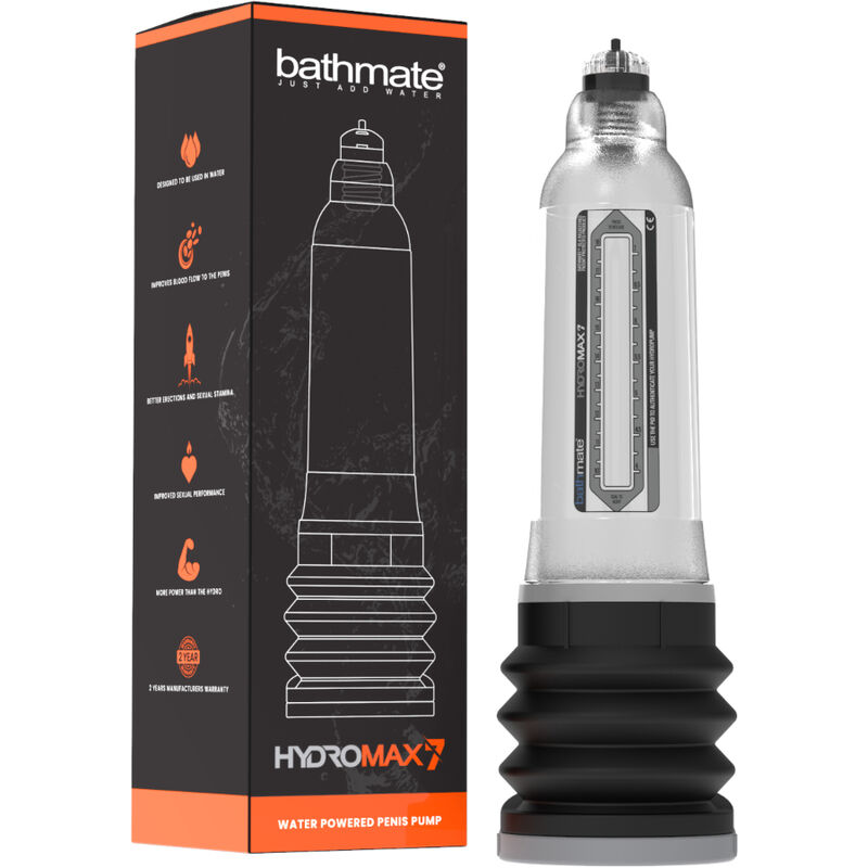 BATHMATE – HYDROMAX 7 POMPA PER LAUMENTO DEL PENE TRASPARENTE BATHMATE – HYDROMAX 7 POMPA PER LAUMENTO DEL PENE TRASPARENTE