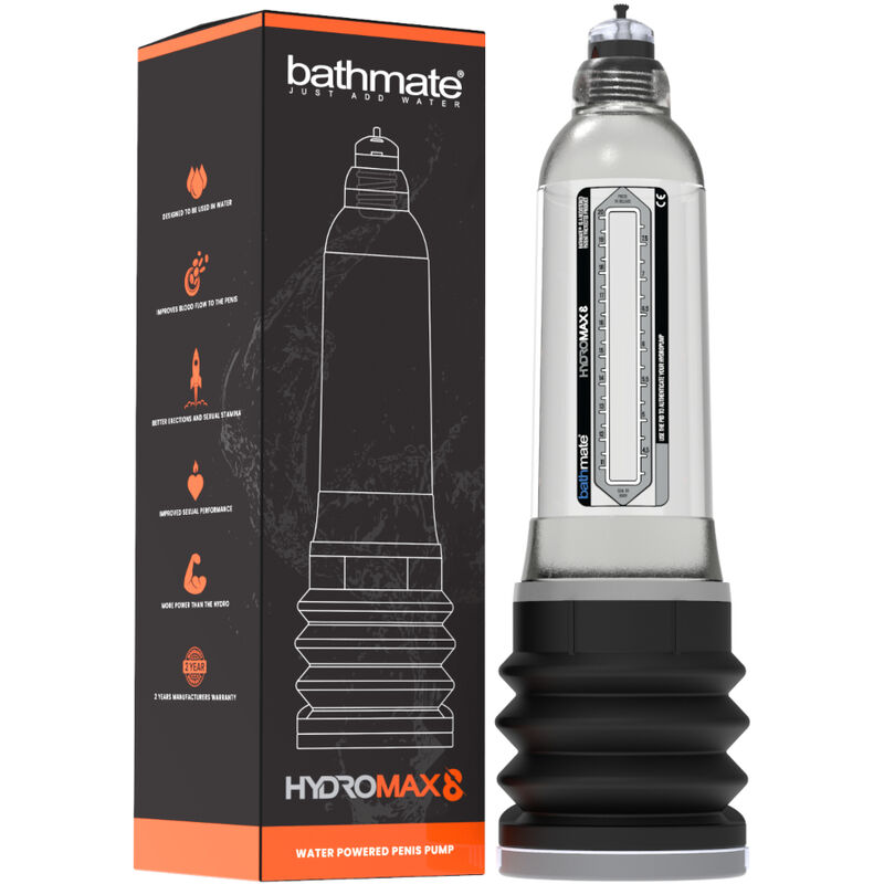 BATHMATE – HYDROMAX 8 TRANSPARENTE BATHMATE – HYDROMAX 8 TRANSPARENTE