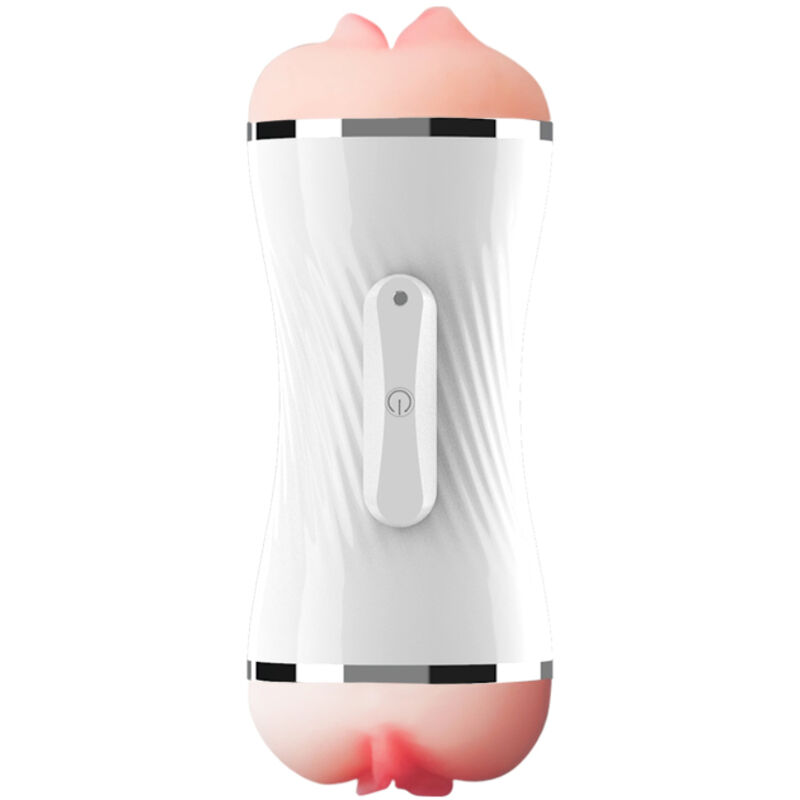 ARMONY – MASTURBATORE VIBRATORE DOPPIO PER VAGINA E BOCCA BIANCO