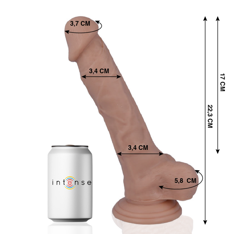 MR INTENSE - 28 PENE REALISTICO 22.3 CM -O- 3.4 CM - immagine 3