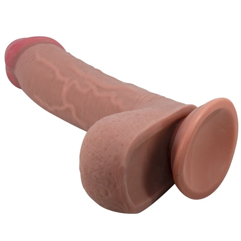 PRETTY LOVE – DILDO REALISTICO SLIDING SKIN SERIES CON VENTOSA SCORREVOLE DELLA PELLE MARRONE 23,4 CM PRETTY LOVE – DILDO REALISTICO SLIDING SKIN SERIES CON VENTOSA SCORREVOLE DELLA PELLE MARRONE 23,4 CM