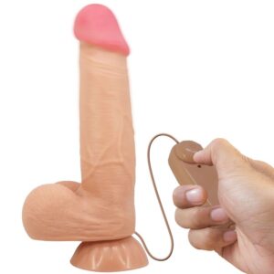 PRETTY LOVE – DILDO REALISTICO SLIDING SKIN SERIES CON VENTOSA SCORREVOLE DELLA PELLE CONTROLLO REMOTO FLESH 21,8 CM