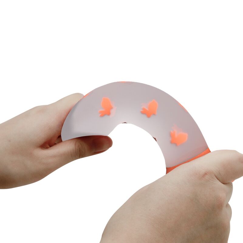 PRETTY LOVE - DILDO MAGICO NIGHTFALL SENZA VIBRAZIONI ARANCIO LUMINOSO - immagine 3