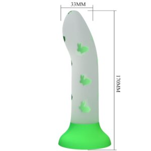 PRETTY LOVE – DILDO MAGICO NIGHTFALL SENZA VIBRAZIONI VERDE LUMINOSO