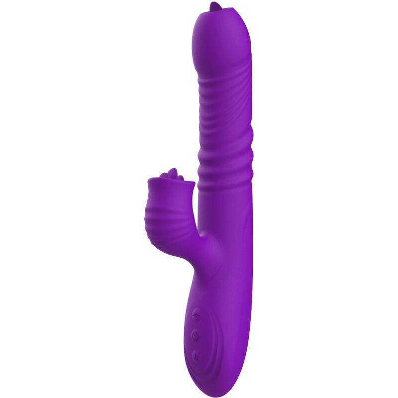ARMONY - VIBRATORE FULLY G SPOT RABBIT CON EFFETTO CALORE STIMOLANTE LINGUA VIOLA - immagine 3