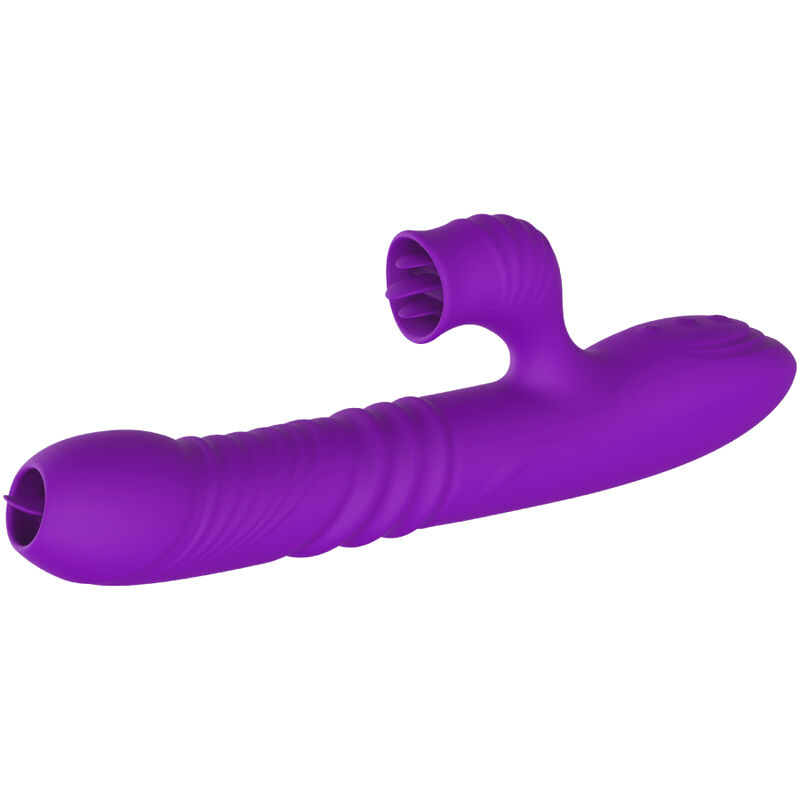 ARMONY - VIBRATORE FULLY G SPOT RABBIT CON EFFETTO CALORE STIMOLANTE LINGUA VIOLA - immagine 2