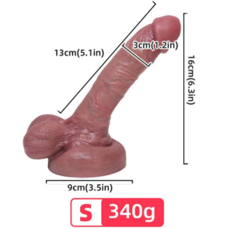 ARMONY - DILDO REALISTICO IN SILICONE LIQUIDO 13 CM - immagine 4