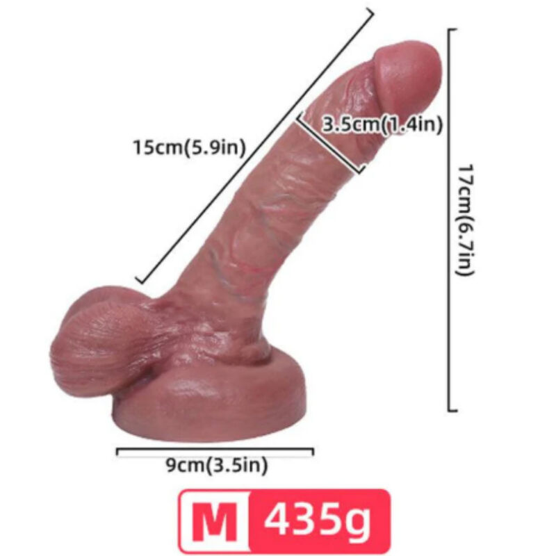 ARMONY - DILDO REALISTICO IN SILICONE LIQUIDO 15 CM - immagine 4