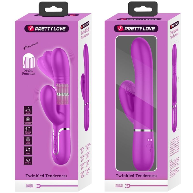 PRETTY LOVE - VIBRATORE MULTIFUNZIONE G-SPOT FUCSIA - immagine 4