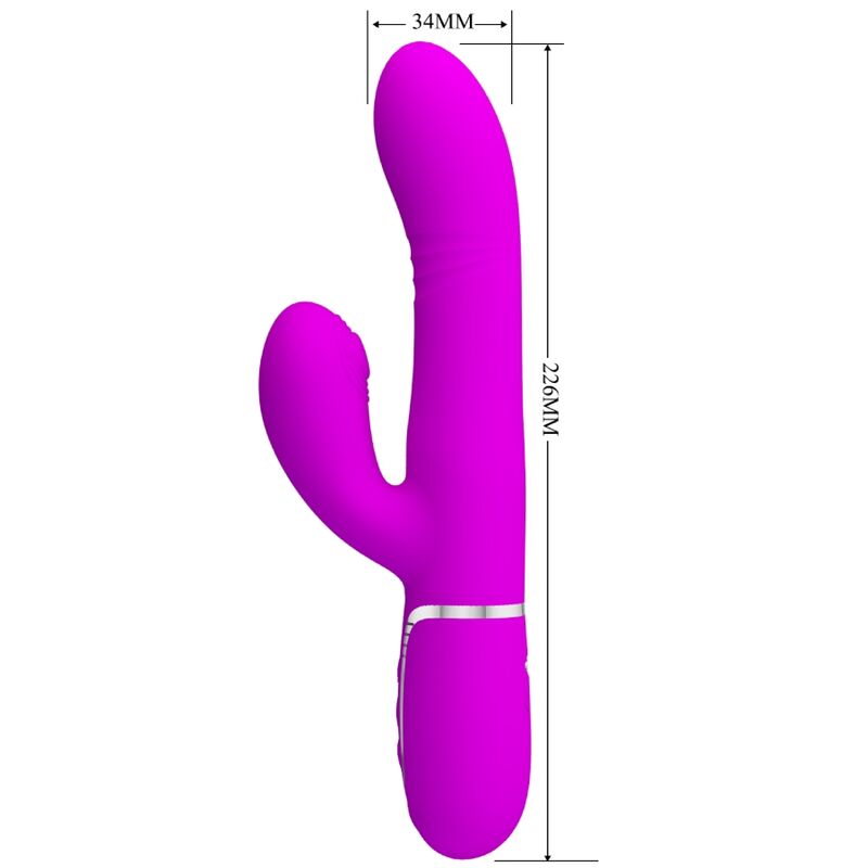 PRETTY LOVE - VIBRATORE MULTIFUNZIONE G-SPOT FUCSIA - immagine 3