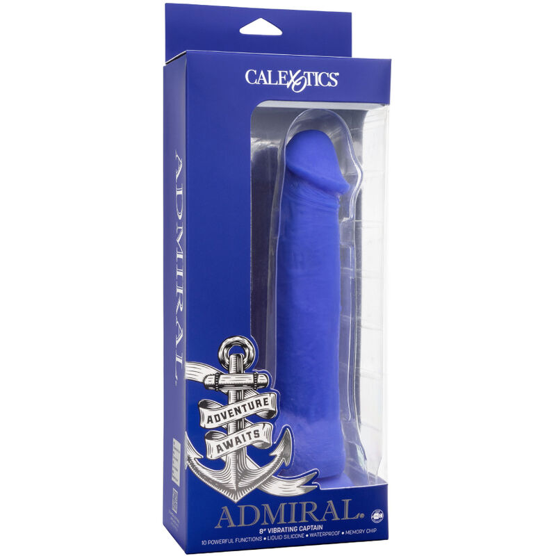 CALEXOTICS - ADMIRAL VIBRATORE DILDO REALISTICO DEL CAPITANO BLU - immagine 5