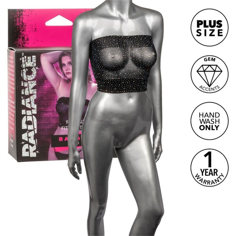 CALEXOTICS – RADIANCE BANDEAU TOP RHINE PLUS TAGLIA
