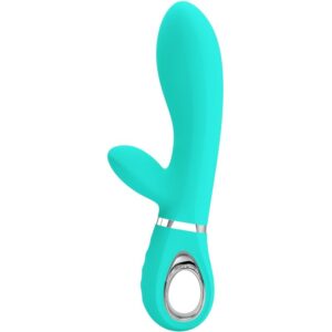 PRETTY LOVE – VIBRATORE MULTIFUNZIONE G-SPOT THOMAS VERDE ACQUA