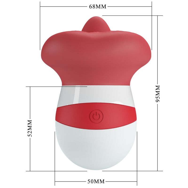 PRETTY LOVE - MINA STIMOLATORE DELLA LINGUA ROSSO CHIARO - immagine 7